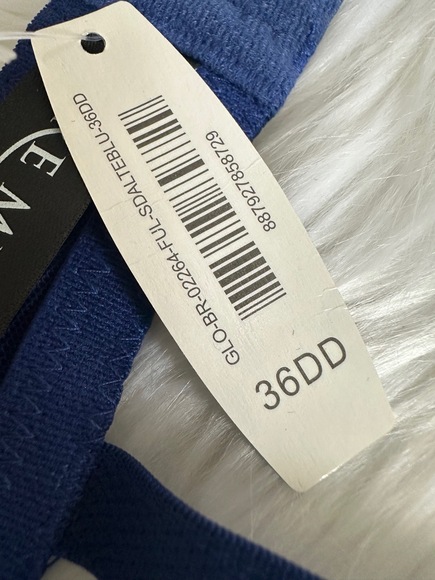 NWT Adore ME Bra Womens Size 36DD Blue Balconette Lace Underwire - Picture 8 of 8